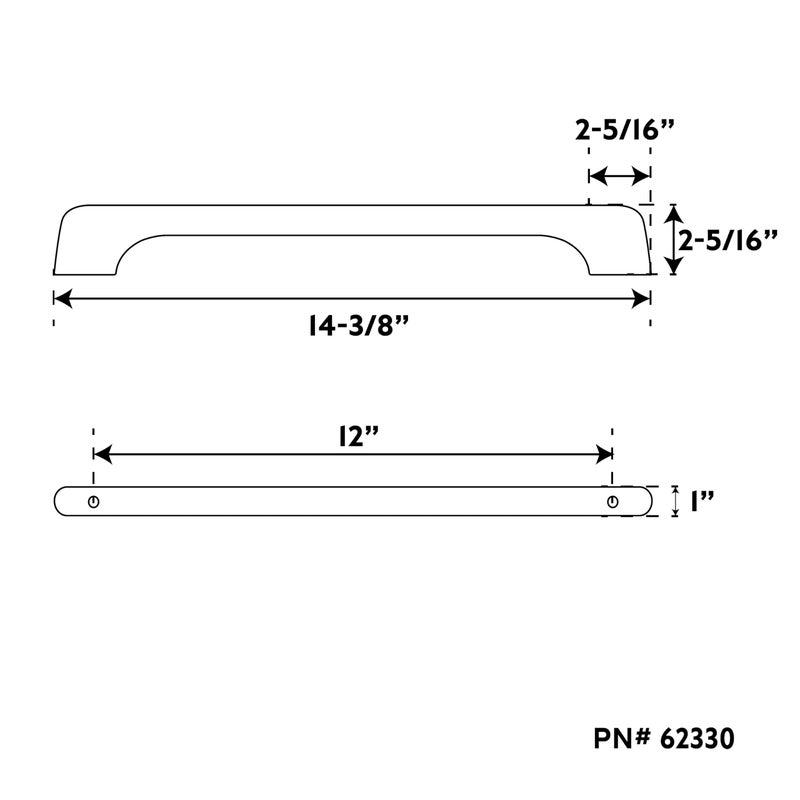 Whitecap 62330 Teak Towel-Bar - 14' - Image 2